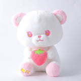 Peluche orso di frutta seduto con bambola di fragole-20cm