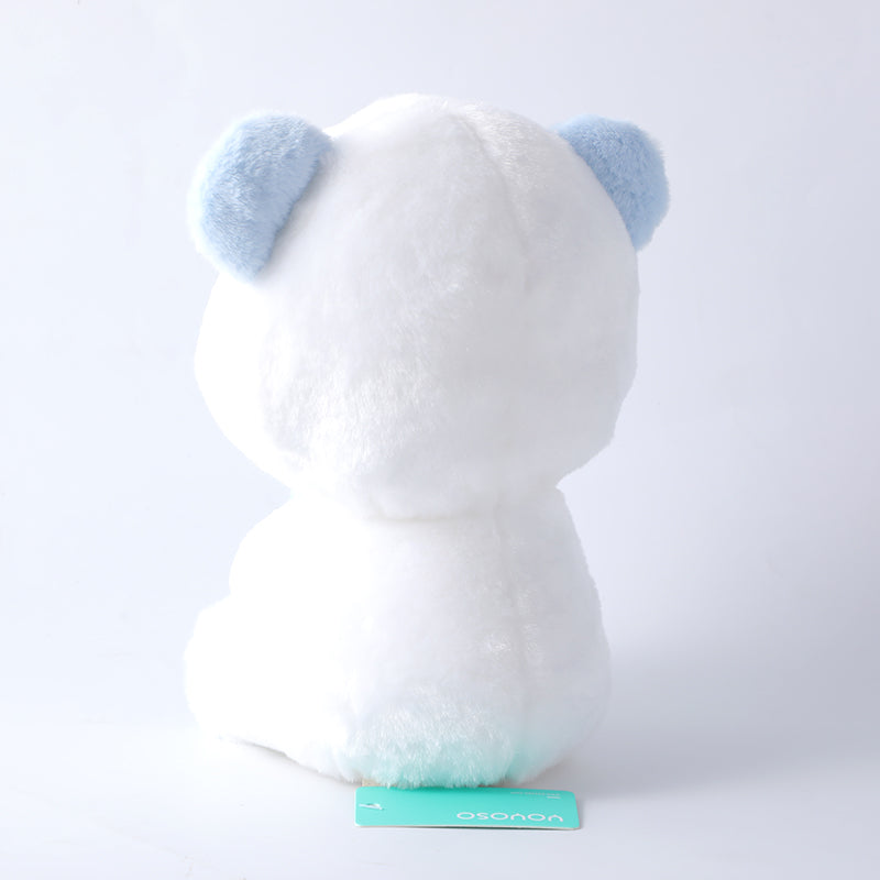 Orso della frutta seduto con latte, peluche 30 cm