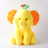 Elefante della frutta giallo, bambola di peluche 20 cm