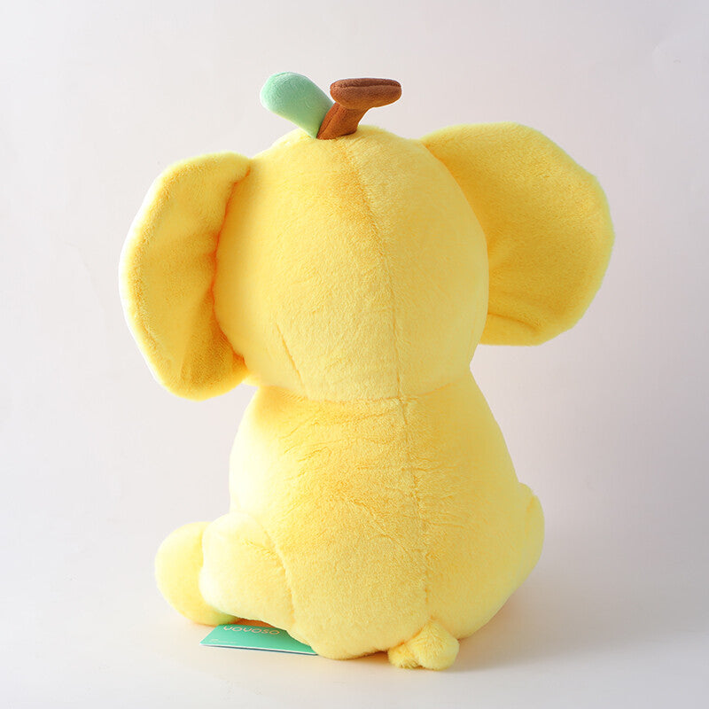 Elefante della frutta giallo, bambola di peluche 20 cm