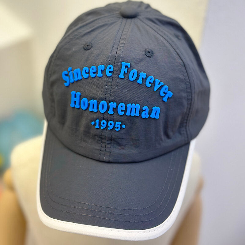 Berretto da baseball per bambini ad asciugatura rapida con lettere e numeri inglesi 1995-nero