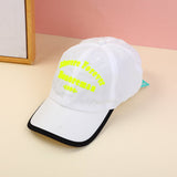 Berretto da baseball per bambini ad asciugatura rapida con lettere e numeri inglesi 1995-bianco