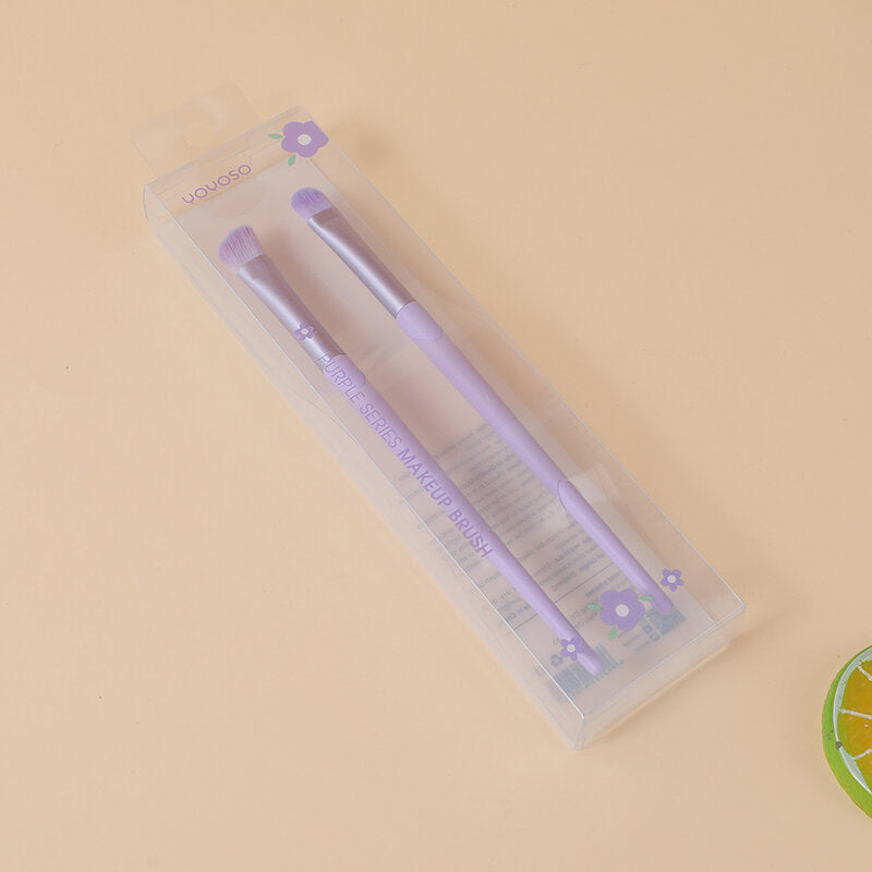 Pennello da ombretto+pennello da correttore della serie Purple