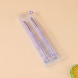 Pennello di dettagli della serie Purple + pennello di sopracciglia