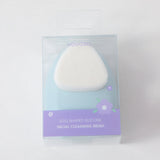 Spazzola per la pulizia del viso in silicone a forma di uovo - blu