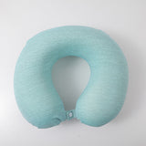 Nuovo cuscino a U in tessuto, verde