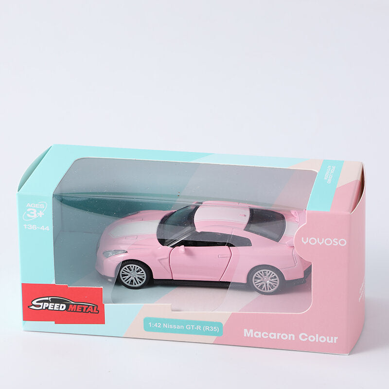 Modello di auto in lega Nissan GT-R in scala 1:42