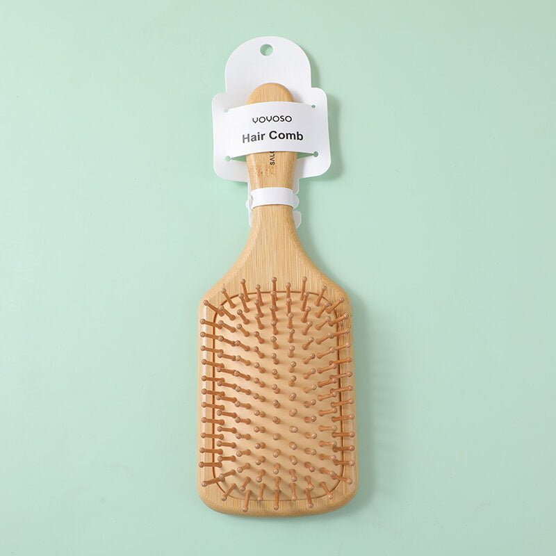 Pettine quadrato di bambù in silicone con ago a cuscino d'aria - Grande