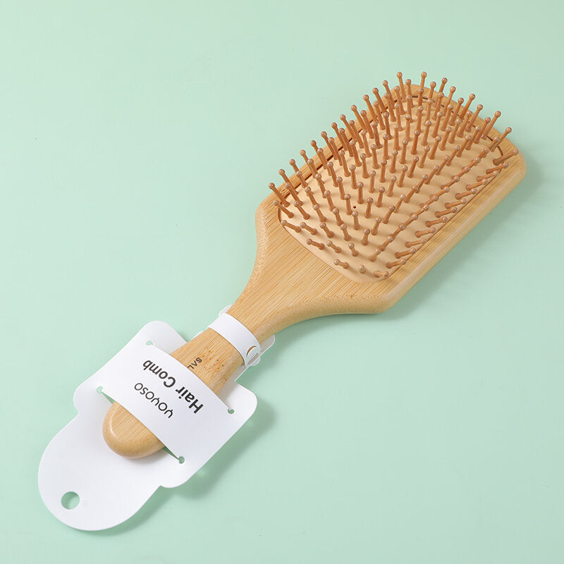 Pettine quadrato di bambù in silicone con ago a cuscino d'aria - Grande