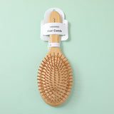 Pettine ovale di bambù in silicone con ago a cuscino d'aria - Grande