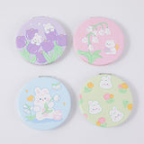 Specchio rotondo da giardino a forma di coniglio