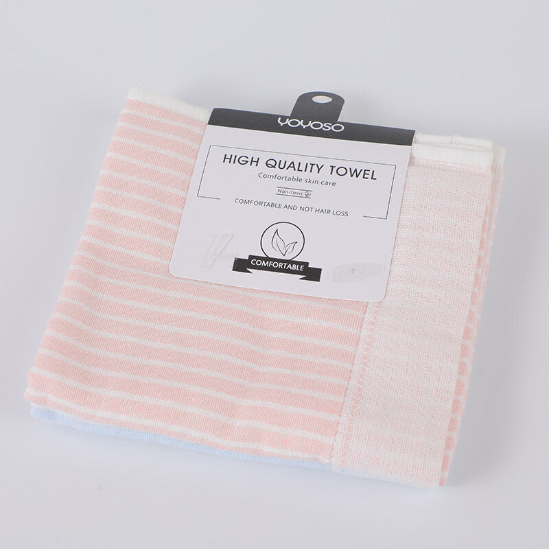 Asciugamano quadrato doppio strato tinto in filo 2 pezzi