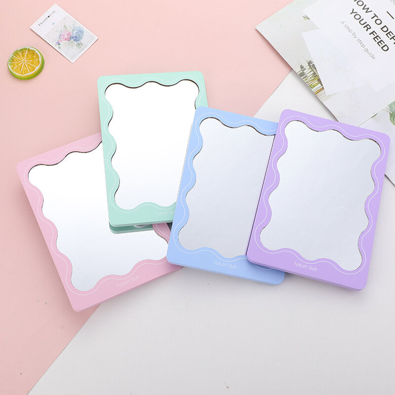 Specchio da tavolo in legno ondulato INS-1Pz