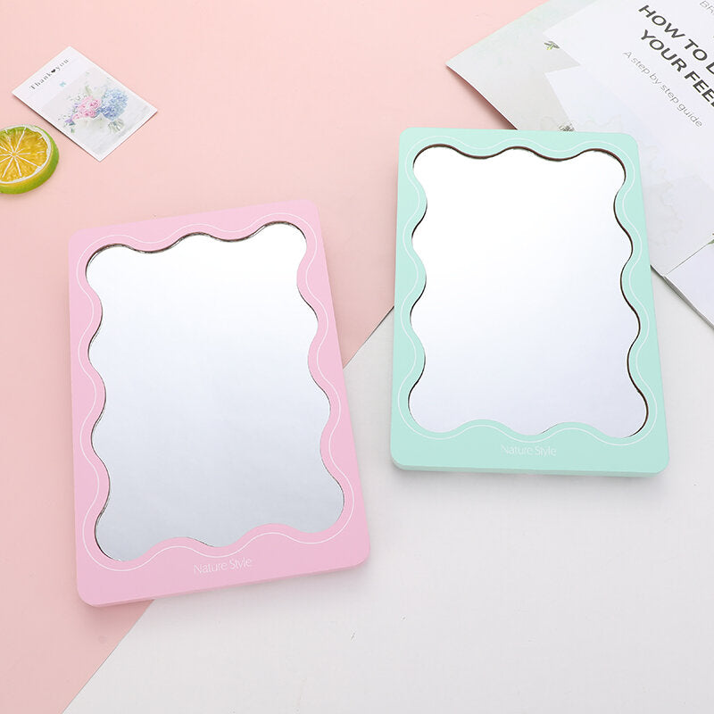 Specchio da tavolo in legno ondulato INS-1Pz