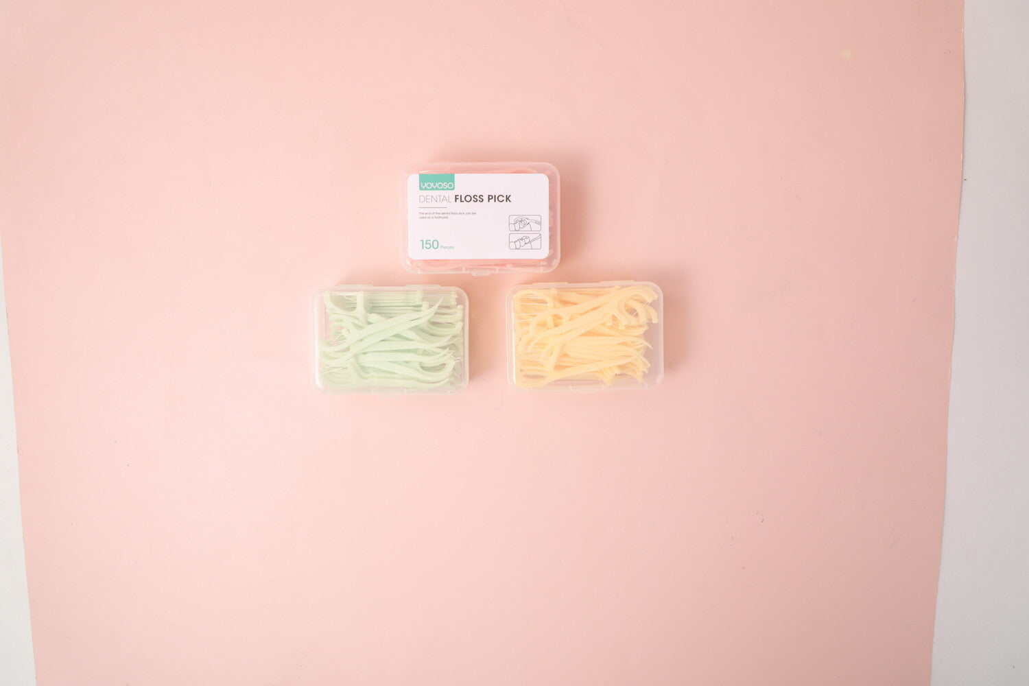 Grimaldello di filo interdentale fine e liscio ad alta molecola (50 pezzi x 3 scatole)