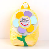 Zaino casual in tessuto laser-giallo