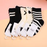 Calzini a metà polpaccio per bambini stile a righe - L, set da 2 paia