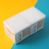 300 pezzi di tamponi di cotone in bambù quadrati super convenienti (punta e punta rotonda) - 2 confezioni
