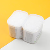 cotton fioc a bastoncino di bambù in scatola a conchiglia di sudi valore (punta ed estremità a spirale) - 300 pezzi x 2 scatole