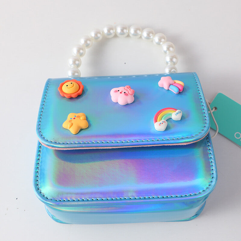 Divertente borsa crossbody per bambini - blu