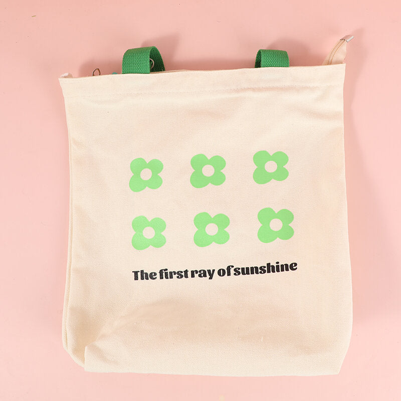 Borsa a tracolla con trifoglio verde