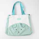 Borsa della spesa a forma di orsetto, verde