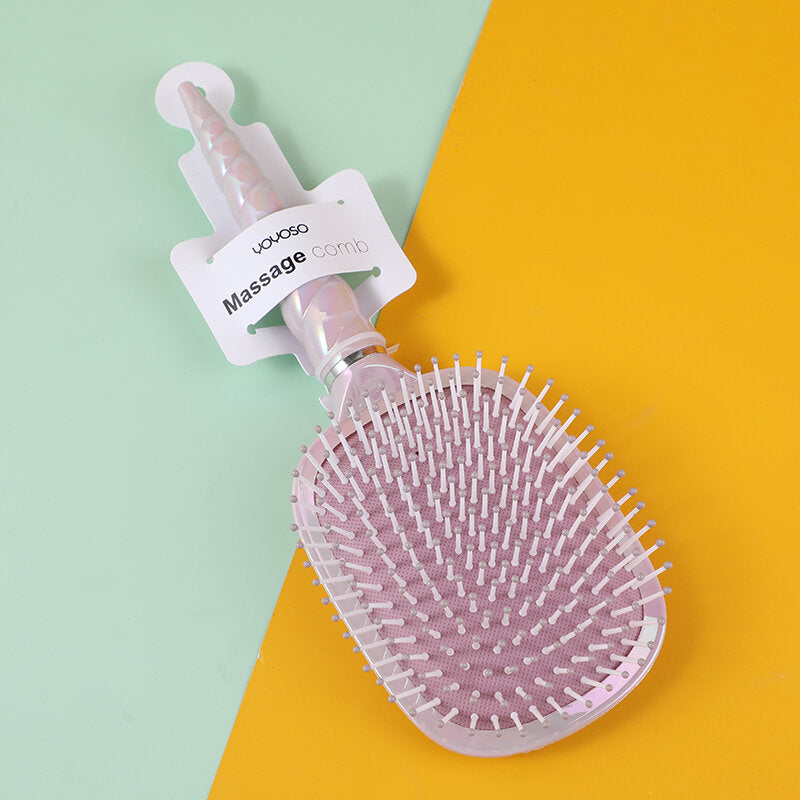 Serie a un corno colorata a pettine rotondo viola