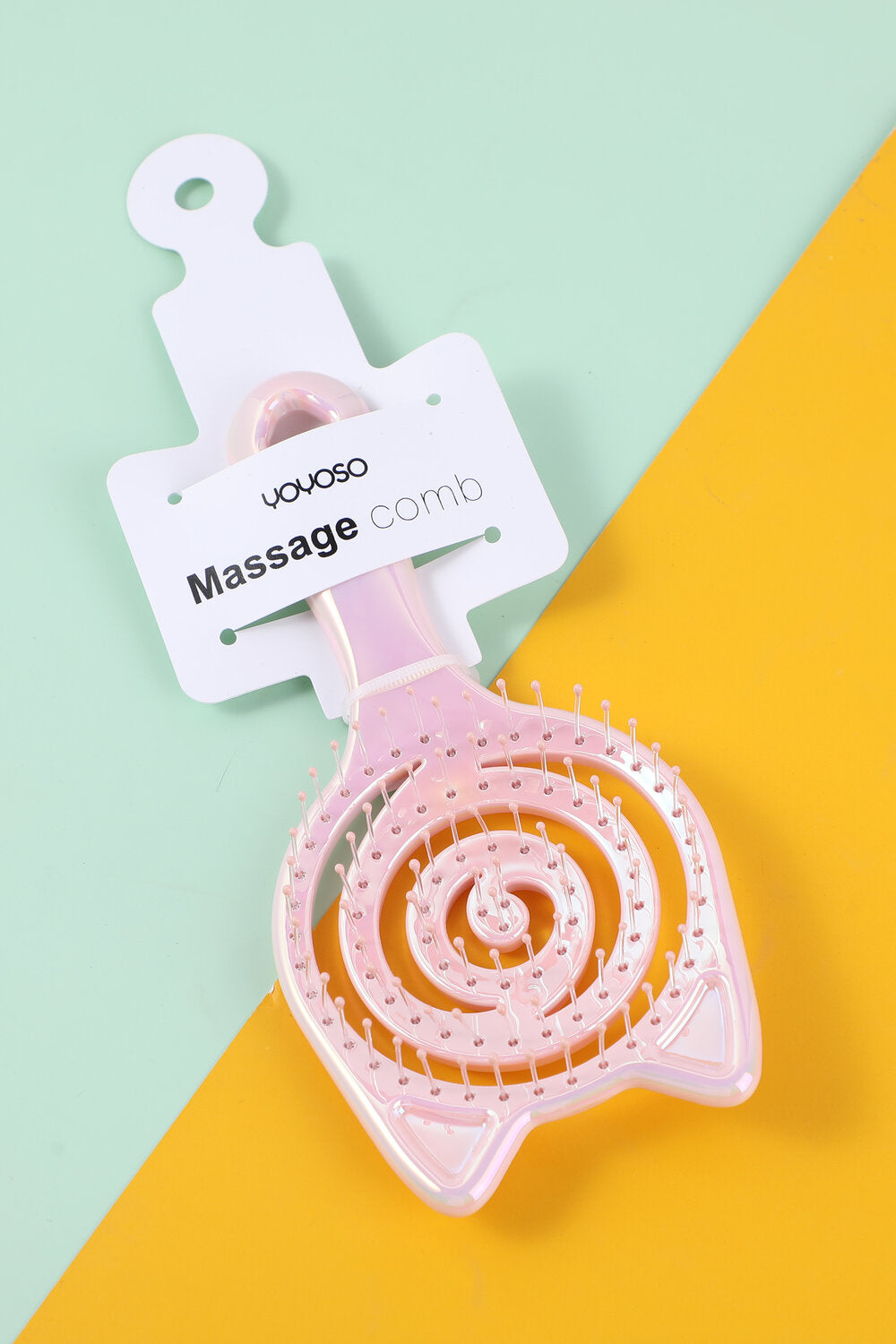 Galvanica a forma di gatto a spazzola secco e umido, rosa