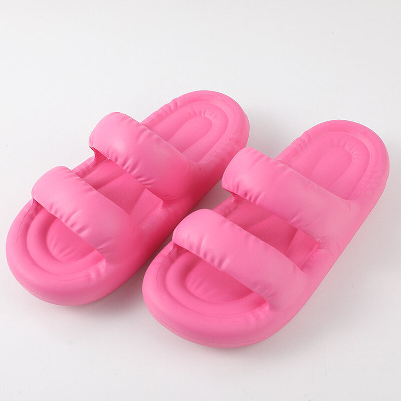 Moda facile abbinamento pantofole donna suola spessa rosa pesca dimensioni 39-40