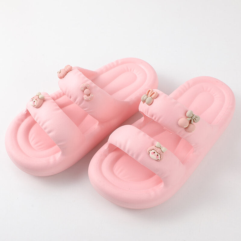 Pantofole da donna con suola spessa a forma di cartone animato, misura 37-38