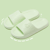 Pantofole da donna con motivo a cartoni animati, di colore verde, misura 40-41