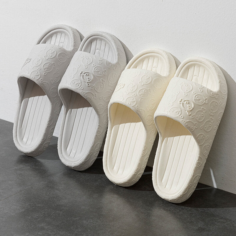 Pantofole per la casa da uomo con motivo a cartoni animati, taglia 44-45, grigio