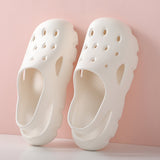 Sandali semplici con buco da giardino bianchi taglia 36-37