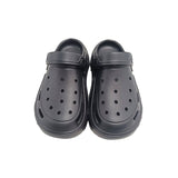 Semplice colore solido donne foro sandles nero dimensioni 40-41