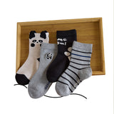 Calzini a metà polpaccio per bambini Lazy Panda-S