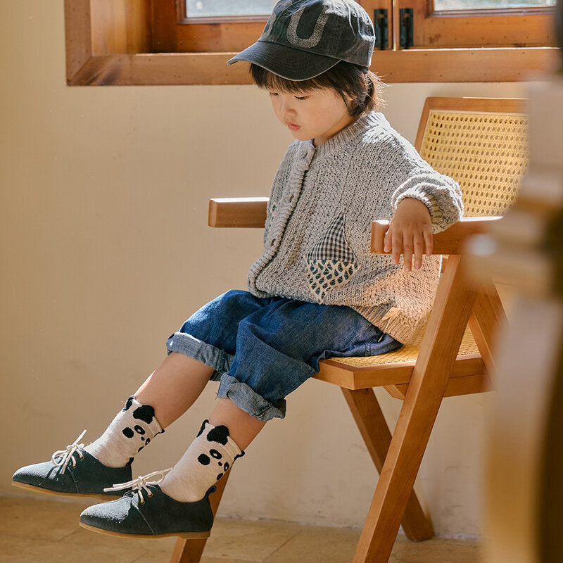 Calzini a metà polpaccio per bambini Lazy Panda-S