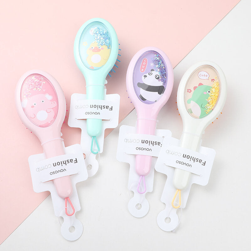 Simpatico pettine airbag glitterato di animali domestici