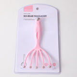 Massaggiatore a cinque artigli e sei diline - rosa