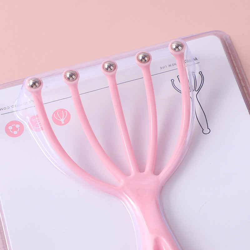 Massaggiatore a cinque artigli e sei diline - rosa