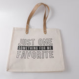 Borsa shopping a lettere semplici con tracolla in pelle