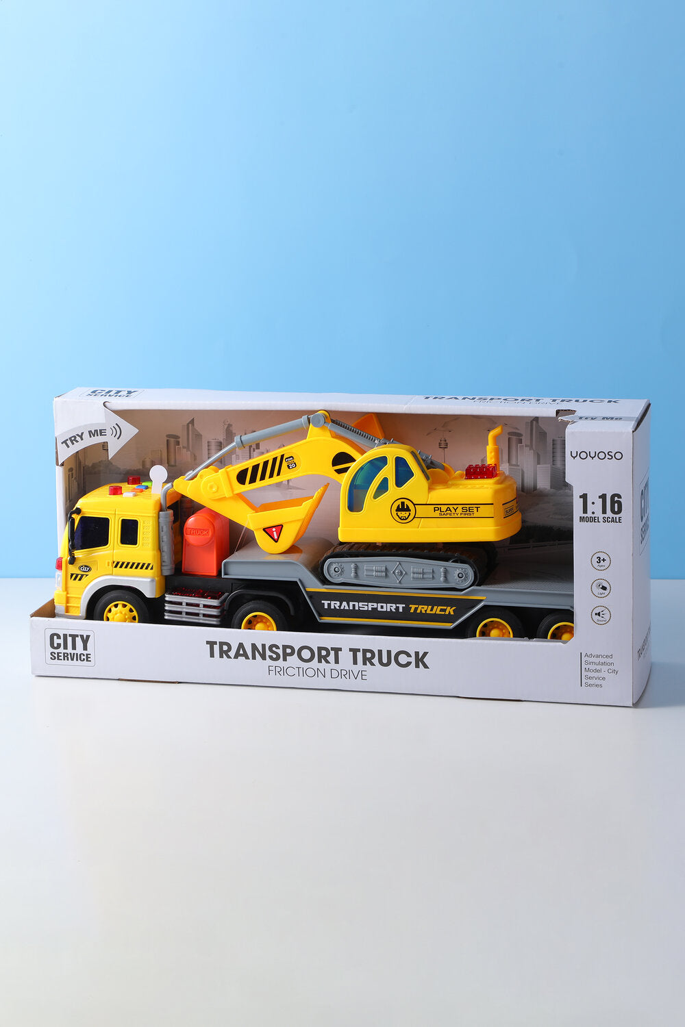 1:16 Inerzia suono e camion leggero con veicolo di ingegneria (tra cui 3pcs AG13 batteria)