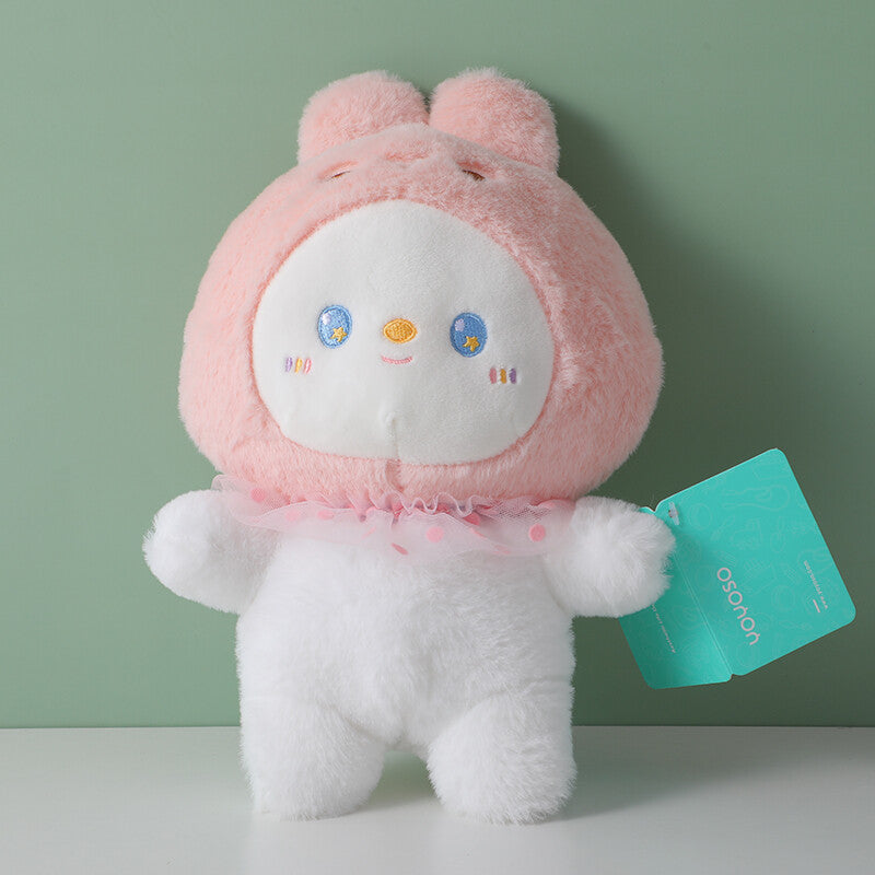 Bambola di peluche rosa cocco gusto latte-21cm