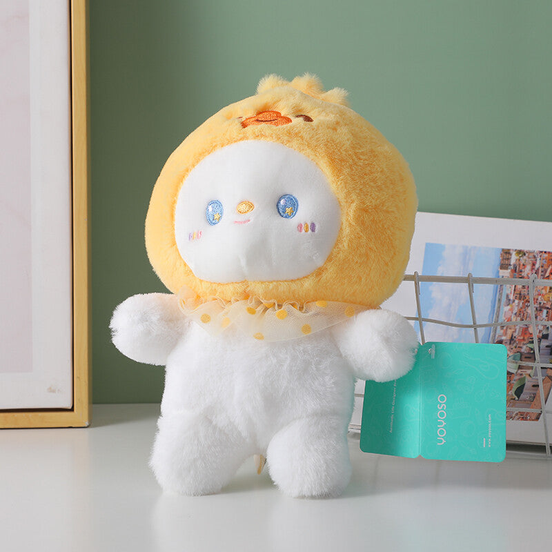 Bambola peluche giallo cocco gusto latte-21cm