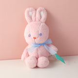 Bambola di peluche rosa coniglio arcobaleno-21 cm