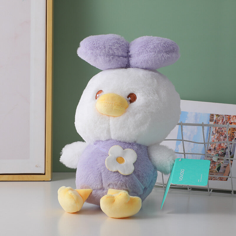 Peluche egg yolk duck purple plush doll-21cm