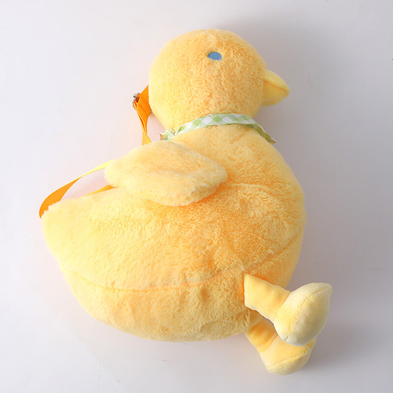 Bambola di peluche morbida e simpatica anatra gialla-35 cm