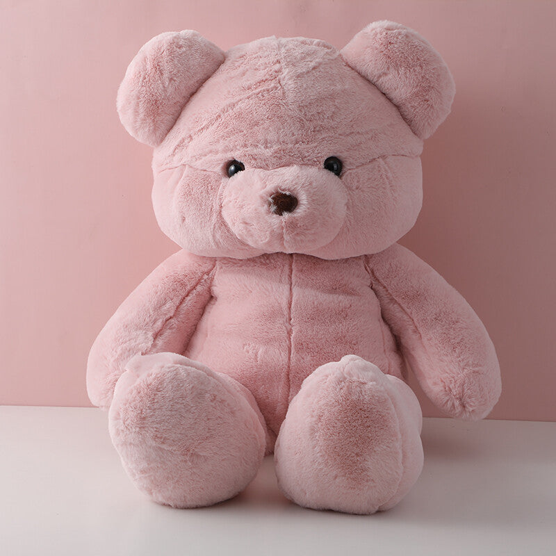 Semplice orso rosa, cuscino di peluche 65 cm