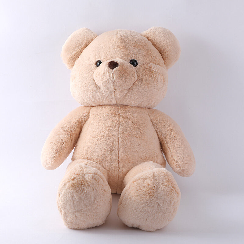 Semplice cuscino di peluche orso beige 65 cm