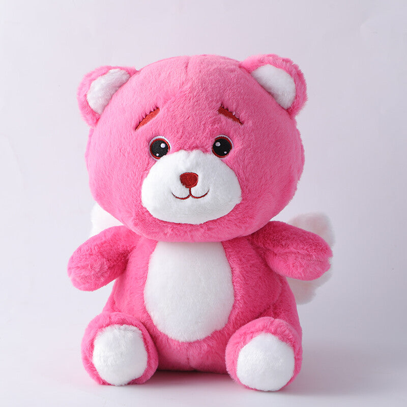 Bambola peluche Angel bear rose red 30 cm