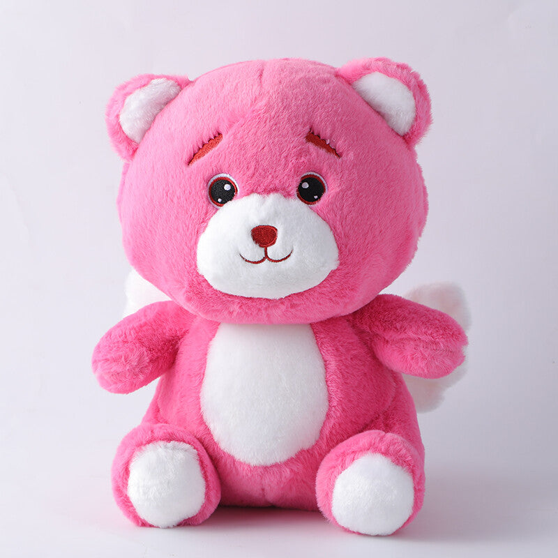 Bambola di peluche Angel bear rose red-20cm